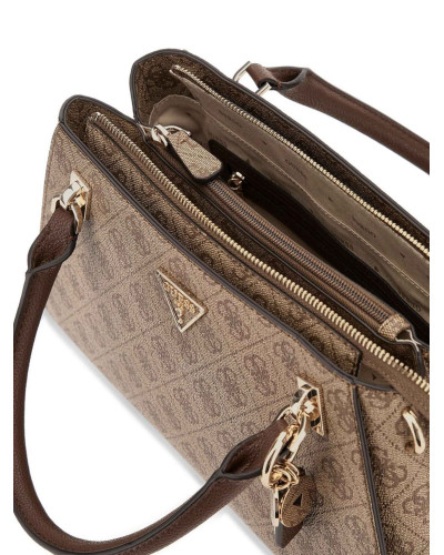 Borsa donna Guess a mano/tracolla Noelle II brown logo B27GU41 BG967207
