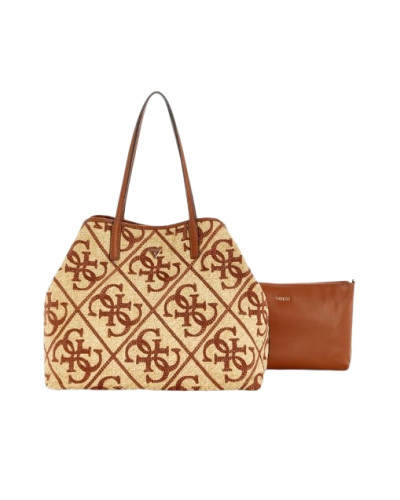 Borsa donna Guess Shopper Kirsten natural/caramel B27GU70 WL974324
