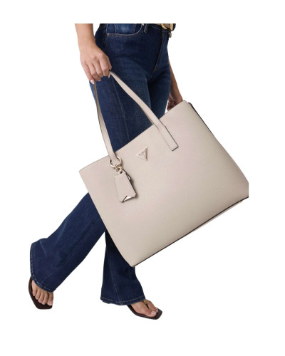Borsa donna Guess Meridian II Girlfriend Tote bag light taupe B27GU74 BG697423