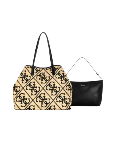 Borsa donna Guess Shopper Kirsten natural/black B27GU79 WL974324