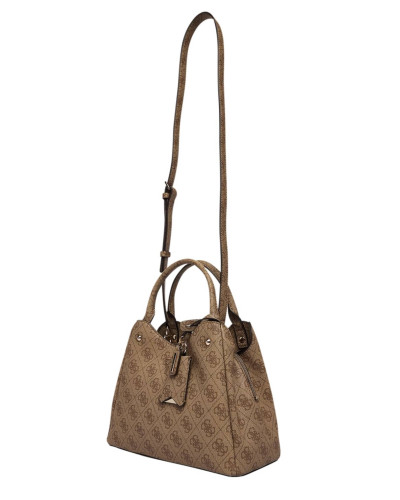 Borsa donna Guess Meridian II latte logo B27GU85 SG697405