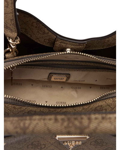 Borsa donna Guess Meridian II latte logo B27GU85 SG697405