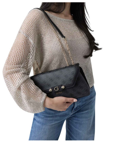 Borsa donna Guess Lindsey coal logo B27GU88 SG974921