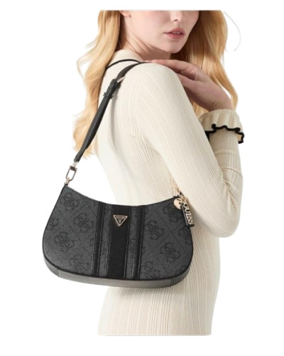 Borsa donna Guess Noelle II coal logo/brown B27GU96 SS967218