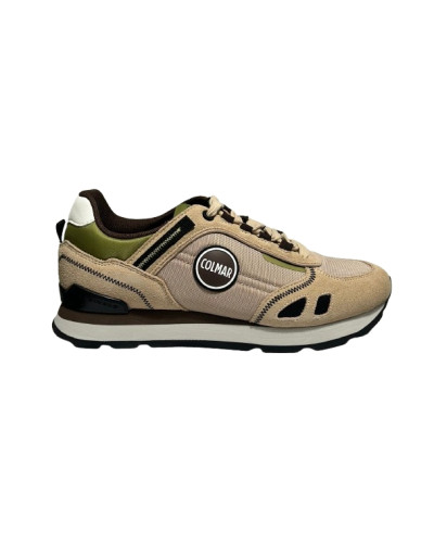 Sneaker uomo Colmar Travis sport colors 020 beige/brown/moss green U27CO01