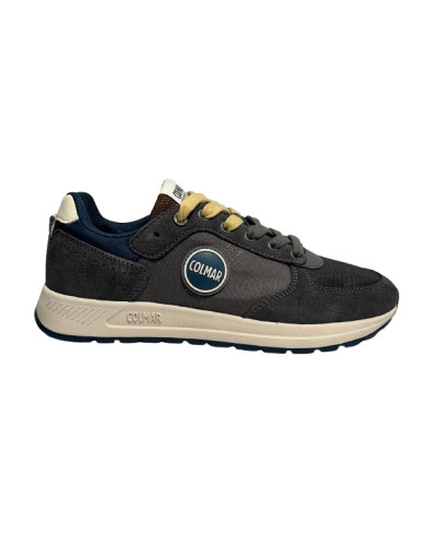 Scarpe uomo Colmar sneaker Travis authentic 064 dk gray/ teal blue / brown U27CO03