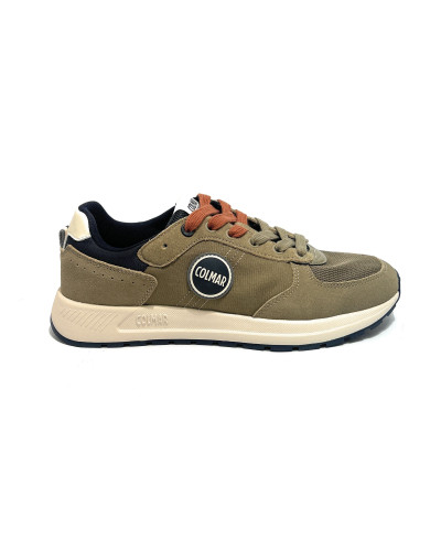 Scarpe uomo Colmar sneaker Travis authentic 063 khaki/ navy/ dk green U27CO07