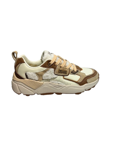 Scarpe donna Colmar sneaker Garner Aries 133 white/ beige/ brown D27CO06