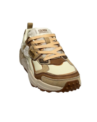 Scarpe donna Colmar sneaker Garner Aries 133 white/ beige/ brown D27CO06