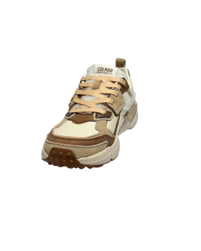 Scarpe donna Colmar sneaker Garner Aries 133 white/ beige/ brown D27CO06
