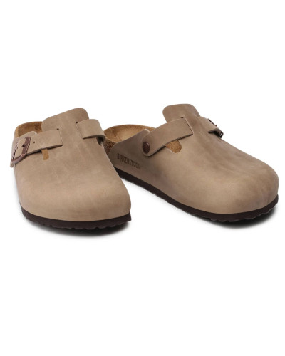 Scarpe sabot unisex Birkenstock Boston BS tabacco brown US26BI12 0960813