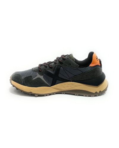 Scarpe Munich sneaker Shibuya 50 pelle scamosciata/ tessuto verde U27MU07 9880050