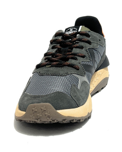Scarpe Munich sneaker Shibuya 50 pelle scamosciata/ tessuto verde U27MU07 9880050