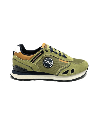 Sneaker uomo Colmar Travis sport colors 003 moss green/navy/mustard brown U27CO11