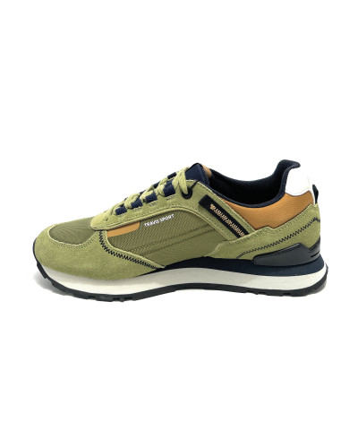 Sneaker uomo Colmar Travis sport colors 003 moss green/navy/mustard brown U27CO11