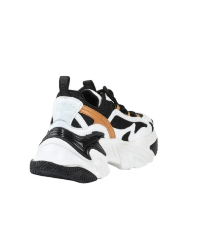Scarpe donna Buffalo Fion one sneaker white/black/brown D27BF05 BNPD00016370