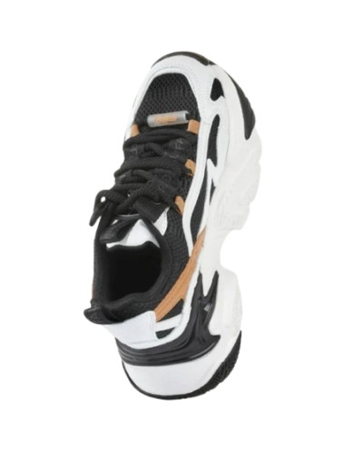 Scarpe donna Buffalo Fion one sneaker white/black/brown D27BF05 BNPD00016370