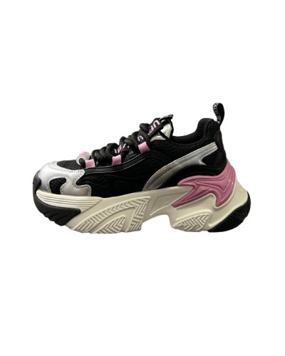 Scarpe donna Buffalo Fion one sneaker black/pink D27BF06 BNPD00016368