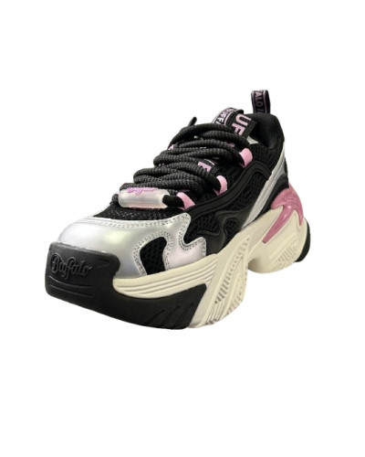 Scarpe donna Buffalo Fion one sneaker black/pink D27BF06 BNPD00016368