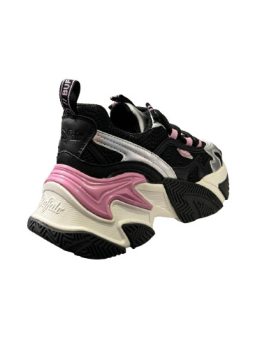 Scarpe donna Buffalo Fion one sneaker black/pink D27BF06 BNPD00016368
