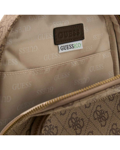 Borsa Guess uomo zaino monospalla Milano beige/brown UB27GU01 HMMILOP6202