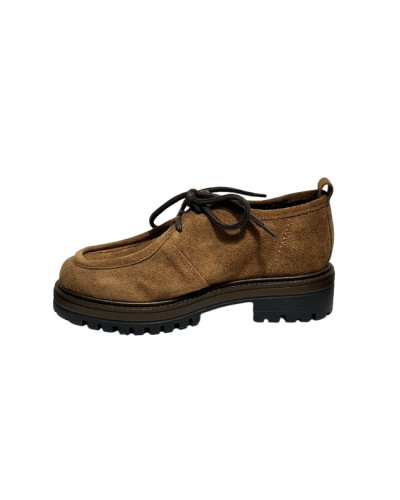 Scarpa stringata donna Francesco Brunelli brown AO 6116 D27FB02