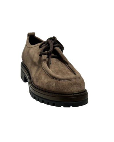 Scarpa stringata donna Francesco Brunelli taupe AO 6116 D27FB01