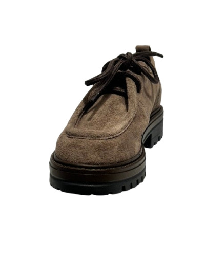Scarpa stringata donna Francesco Brunelli taupe AO 6116 D27FB01