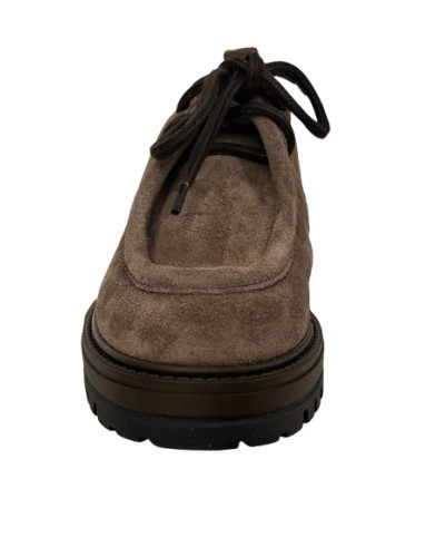 Scarpa stringata donna Francesco Brunelli taupe AO 6116 D27FB01