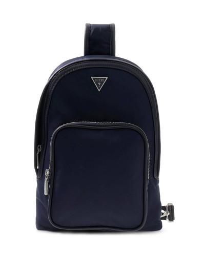 Borsa Guess uomo zaino monospalla Milano nylon blu UB27GU08 HMMINYP6302