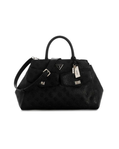 Borsa donna Guess mano/spalla Blake large satchel black logo B27GU105 PD222207