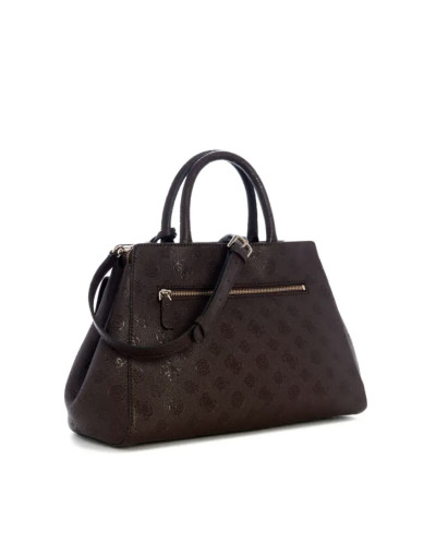 Borsa donna Guess mano/spalla Blake large satchel brown logo B27GU125 PD222207