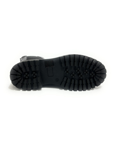 Scarpe Francesco Brunelli stivaletto beatles vitello nero D27FB04 AO 6716