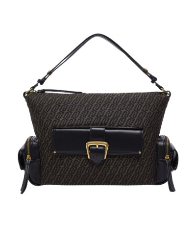 Borsa donna Liu-jo Rocsana M Hobo testa di moro B27LJ03 AF6016 T378A