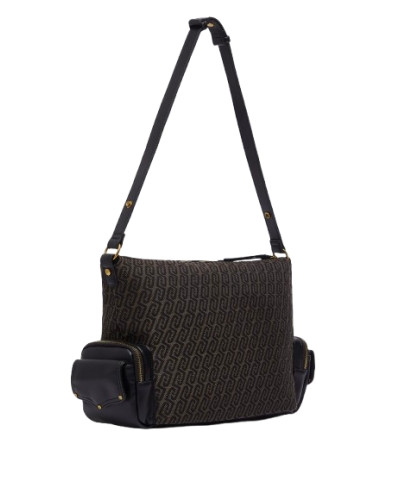 Borsa donna Liu-jo Rocsana M Hobo testa di moro B27LJ03 AF6016 T378A