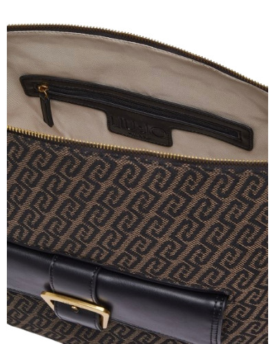 Borsa donna Liu-jo Rocsana M Hobo testa di moro B27LJ03 AF6016 T378A
