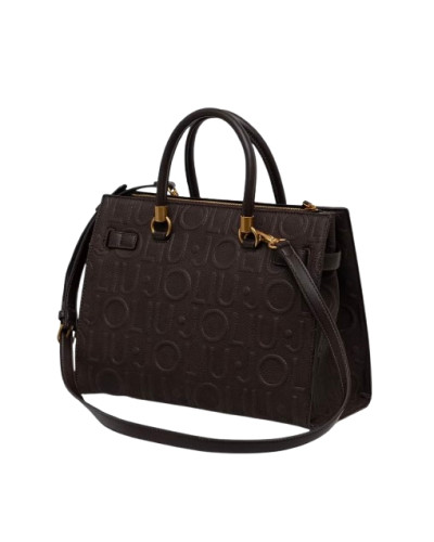 Borsa donna Liu-jo M tote Manhattan Deep brown B27LJ13 AF6086 E1139 91419