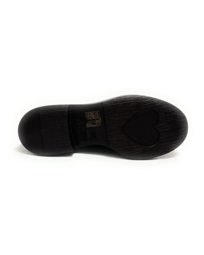 Scarpe Love Moschino mocassino donna in pelle nero D27MO02 JA10404G1PJD0000
