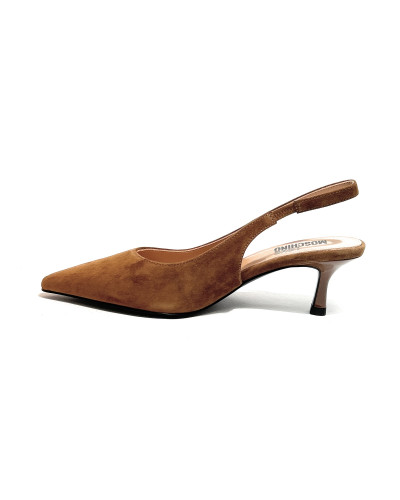 Scarpe donna Love Moschino decolleté in camoscio cognac D27MO04 JA10356G1PIE0210
