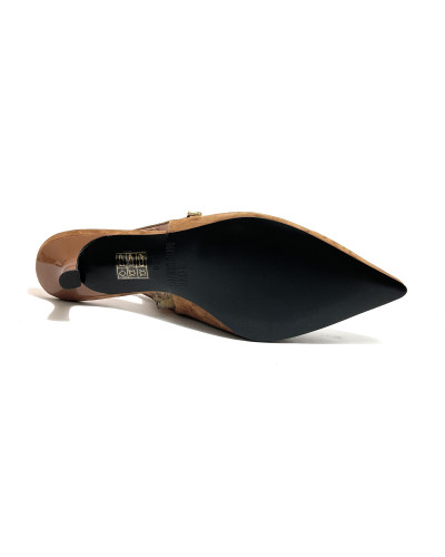 Scarpe donna Love Moschino decolleté in camoscio cognac D27MO04 JA10356G1PIE0210