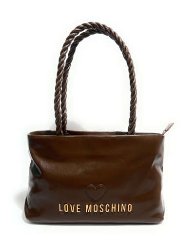 Borsa donna Love Moschino Recycled leather marrone B27MO08 JC4133PP1PL1130A