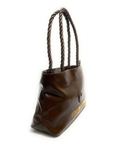 Borsa donna Love Moschino Recycled leather marrone B27MO08 JC4133PP1PL1130A