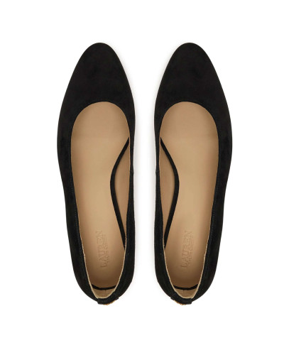 Scarpe donna Lauren Ralph Lauren Decolletè Weslee suede black D27RL06 802P15819001