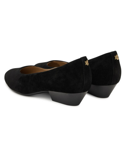 Scarpe donna Lauren Ralph Lauren Decolletè Weslee suede black D27RL06 802P15819001