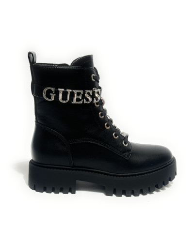 Scarpe donna Guess anfibio in ecopelle nero D27GU30 FLFFICELE10