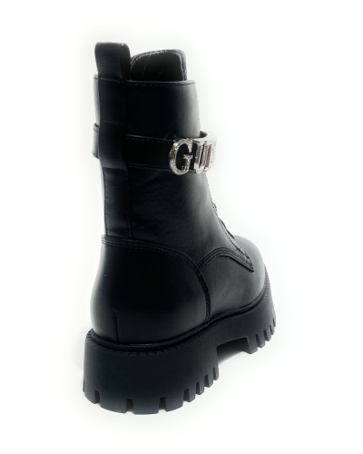 Scarpe donna Guess anfibio in ecopelle nero D27GU30 FLFFICELE10