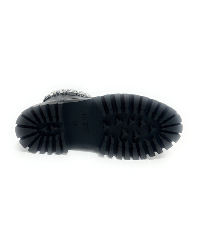 Scarpe donna Guess anfibio in ecopelle nero D27GU30 FLFFICELE10