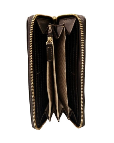 Portafoglio Liu-Jo Caliwen XL zip around deep brown A27LJ02 AF6170 E1120