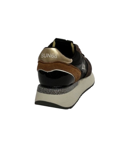 Sneaker Sun68 big Stargirl mix materials 11 nero D27SU04 Z46229