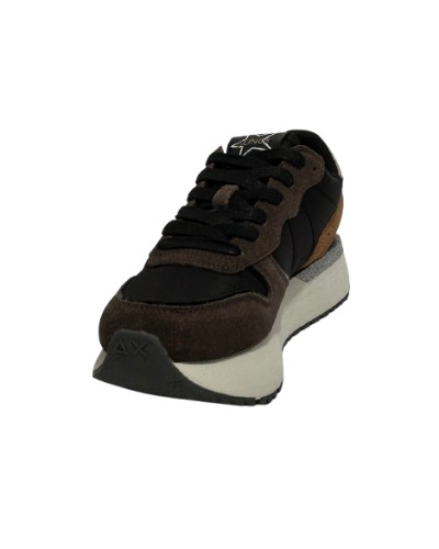 Sneaker Sun68 big Stargirl mix materials 11 nero D27SU04 Z46229